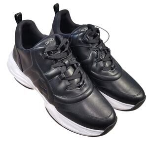 NWOT DKNY Decorah Platform Sneakers Womens 10M Black White Sole